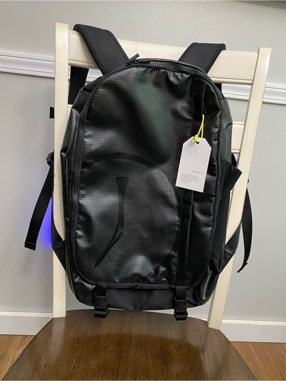 NWT Golfers Journal Broken Tee Society 31L Black Backpack Golf Travel Bag Member
